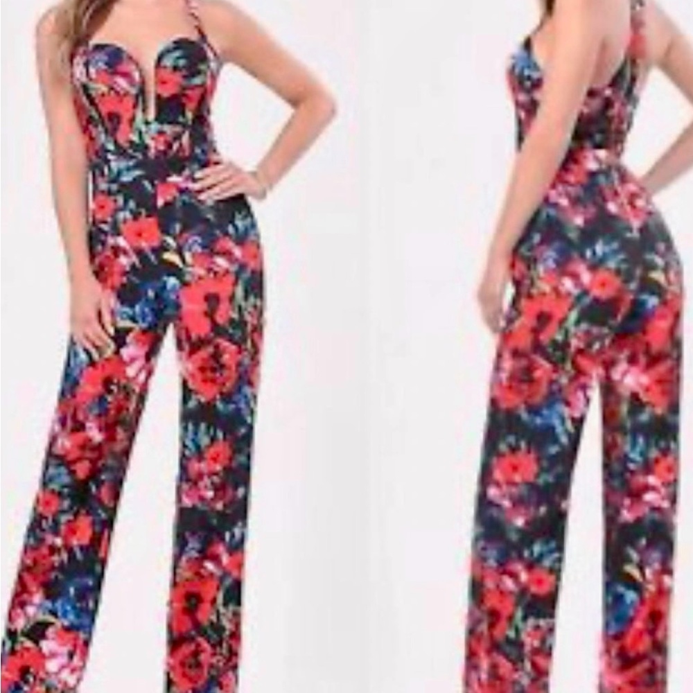 Bebe Floral Jumpsuit